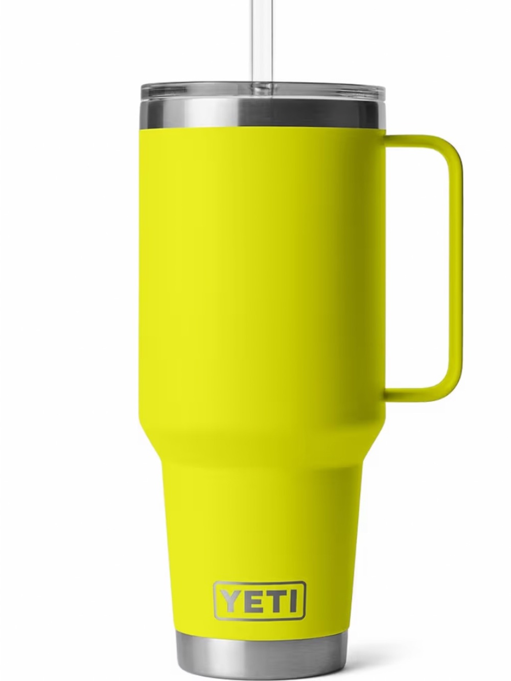 Yeti Firefly Yellow Travel Tumbler with Handle 42oz